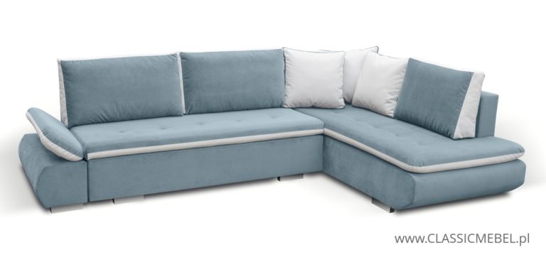 Narożnik Argent z funkcją spania i regulowanym podłokietnikiem - Kinas