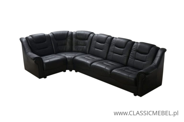 Stylowy Narożnik Milano 3R1 – skóra naturalna + funkcją spania - Classic