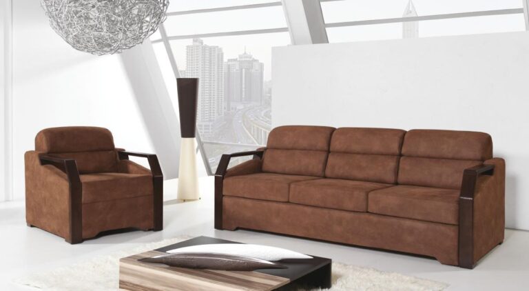 Kanapa z funkcją spania Classic 3 osobowa i Fotel - Meblar