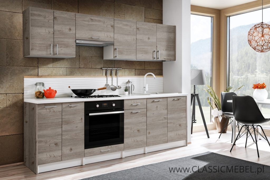 Kuchnia Max Czarny Połysk 2,4 m - Layman