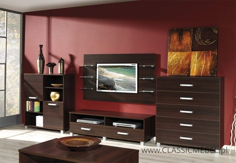 Meblościanka Maximus 2 - Kasztan Wenge - Maridex