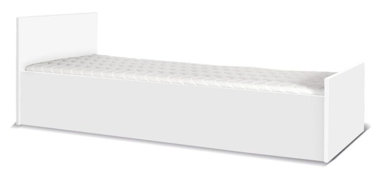 Łóżko Maximus M28 - 90 cm x 206 cm - Białe - Maridex