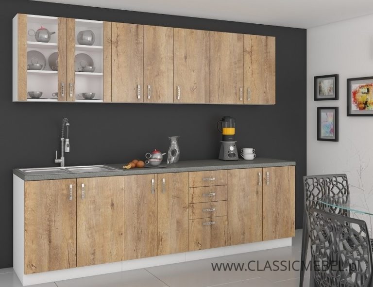 Meble Kuchenne Sara Dąb Lefkas Zestaw Dla Klienta