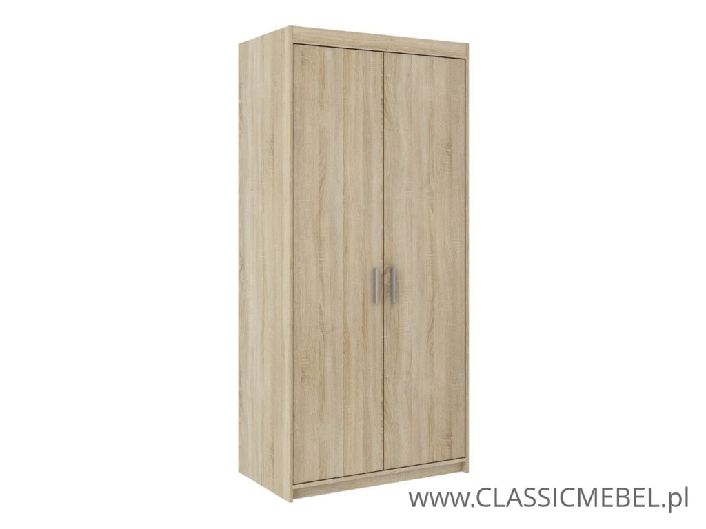 Szafa Elena 2D – Dąb Lefkas, Sonoma, Biała - Lempert