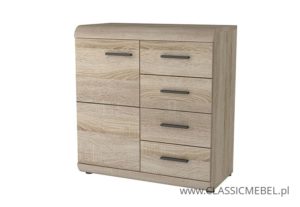 Komoda Link 80 - Dąb Sonoma - Laski