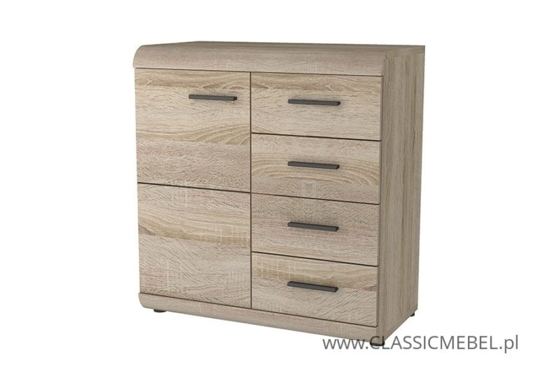 Komoda Link 80 - Dąb Sonoma - Laski