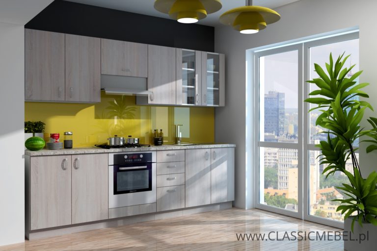 Meble Kuchenne Sara Sonoma Zestaw 260 cm - Lempert