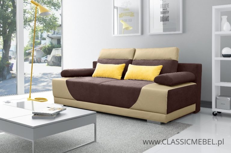 Sofa GREGORY - 3 z funkcją spania z pojemnikiem - Kinas