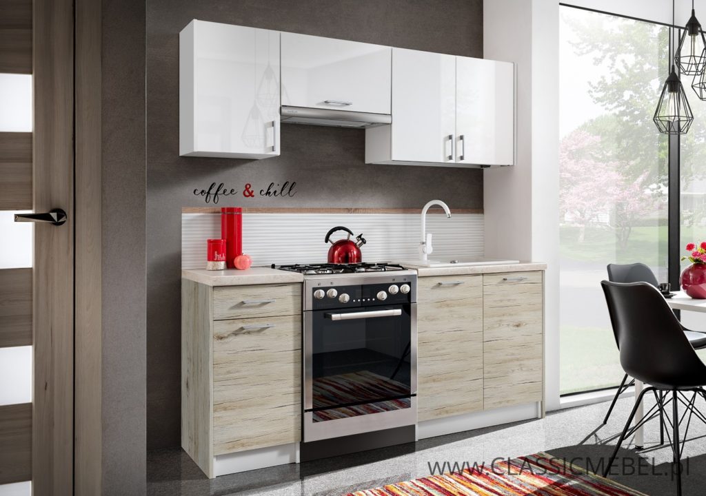 Kuchnia Max Czarny Połysk 2,4 m - Layman