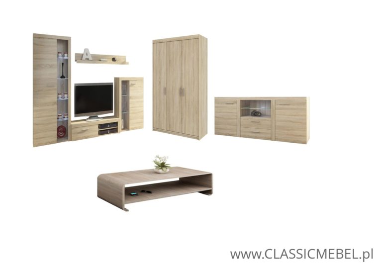 Zestaw Rumba do salonu - Dąb Sonoma - Lempert