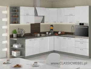 Meble Kuchenne Bianka Narożna Wysoki Połysk - Lempert