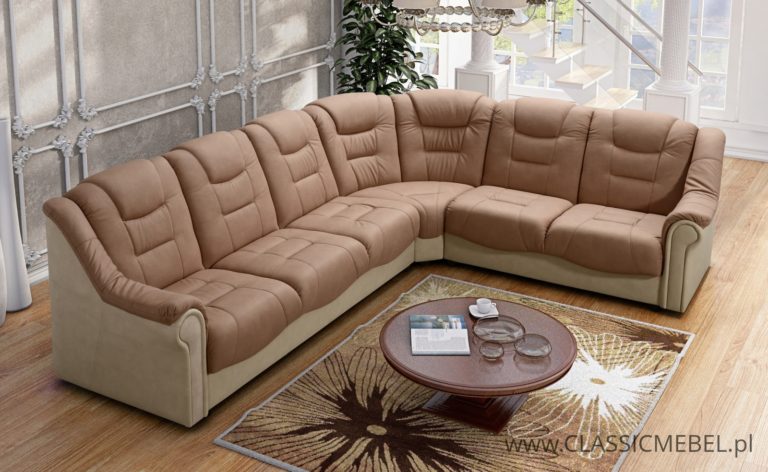 Stylowy Narożnik Milano 2R3 lub 3R2 – Tkanina plamoodporna +funkcja spania - Classic