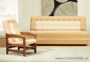 Wersalka z funkcją spania Toffi  i Fotel - Meblar