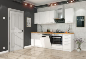 Meble Szafki Kuchenne Eko White Zestaw 240 cm  - Lempert