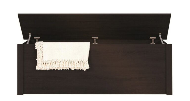 Skrzynia na pościel Finezja F19 - Dąb Sonoma Czekolada - Maridex