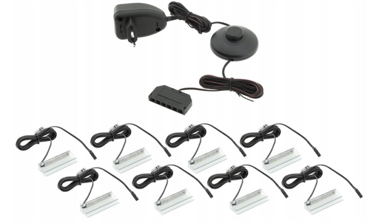 Oświetlenie LED 8 Klipowe Meblościanka Rumba XL