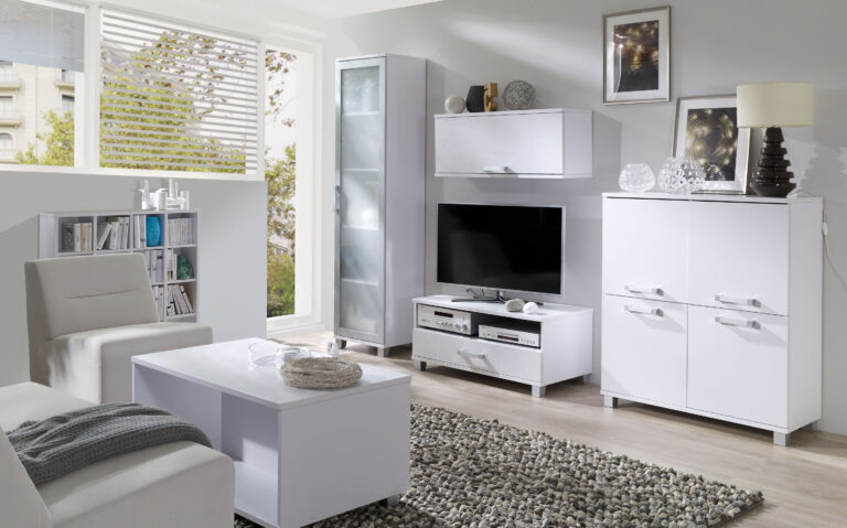 Meblościanka Maximus 3 - Biała - Maridex