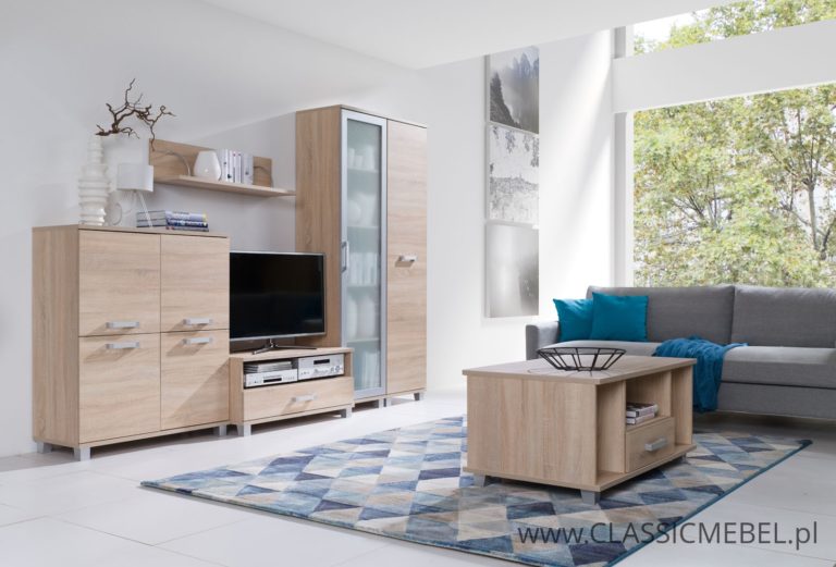 Meblościanka Maximus 6 - Dąb Sonoma - Maridex