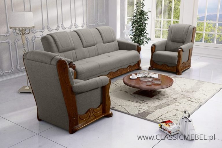 Stylowy zestaw Parys 3+1+1 – tkaniny plamoodporne - Classic