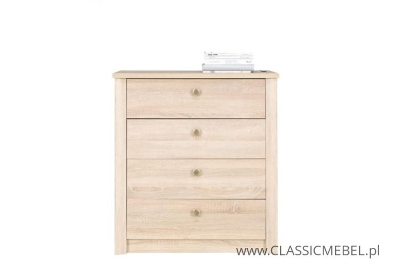 Komoda 4 szuflady Finezja F9 - Dąb Sonoma - Maridex