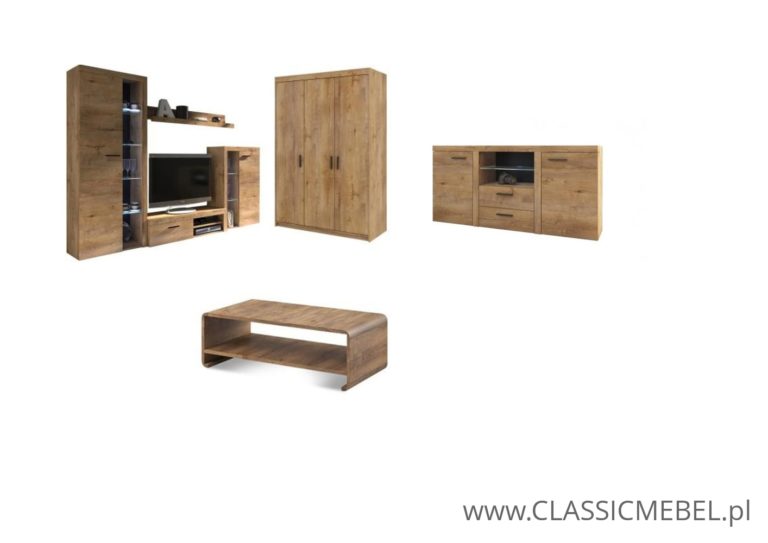 Zestaw Rumba do salonu - Dąb Lefkas - Lempert