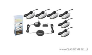 Oświetlenie LED 6 Klipowe do półek szklanych - Meblościanka Rumba