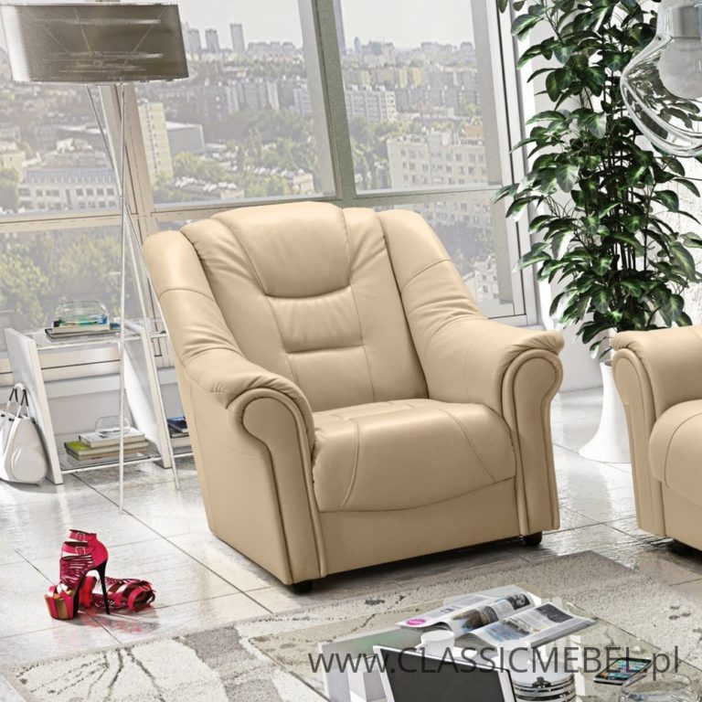 Stylowy Fotel Milano – skóra naturalna - Classic