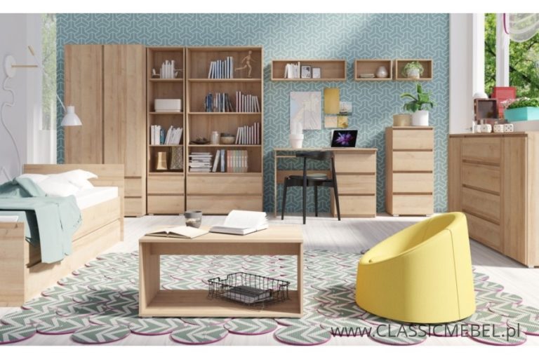 Cosmo 3 Biały / Dąb Sonoma / Dąb Riviera