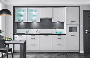 Meble Kuchenne Navia Ramka Biały Mat - Layman