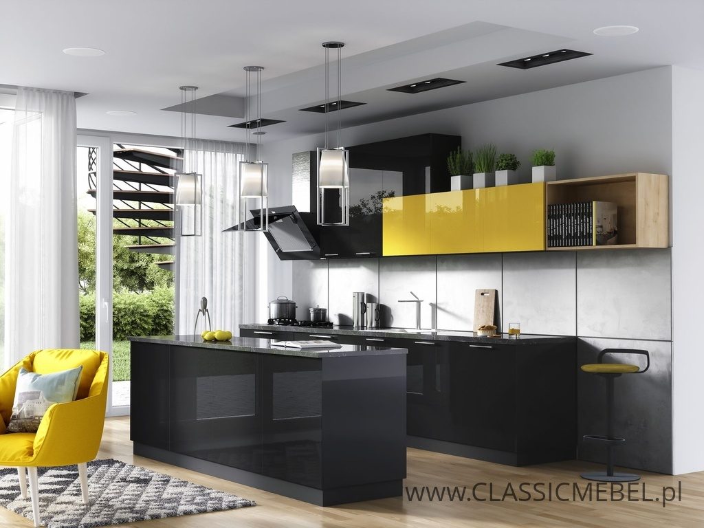 MEBLE KUCHENNE NAVIA 1 RAMKA MAT TAFLA POŁYSK - LAYMAN