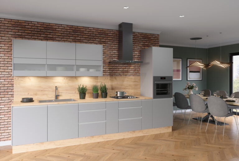 Meble Kuchenne Campari Dąb Craft Złoty + Blat