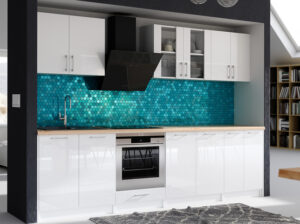 Meble Kuchenne Max Biały Połysk 2,8 m - Layman