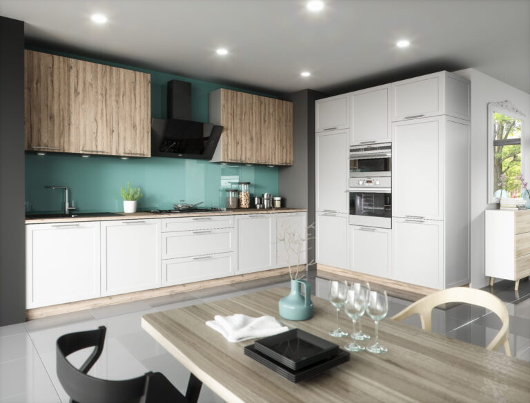 Meble Kuchenne Navia Ramka Jasny Szary