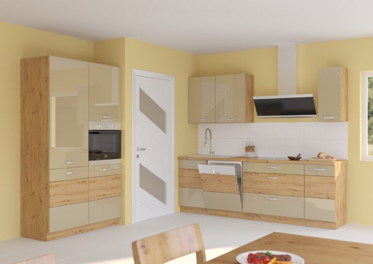 Meble Szafki Kuchenne Cappucino Połysk - Lempert