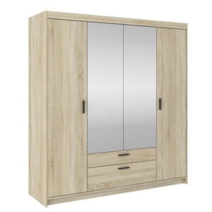 Szafa Elena 4D – Dąb Sonoma Lustro - Lempert