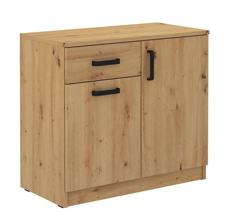 Komoda niska Malta 820 2F 1S - Dąb Artisan/Dąb Artisan - Lempert