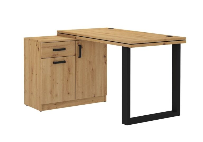 Biurko + Komoda Malta 140 - Dąb Artisan/Dąb Artisan - Lempert