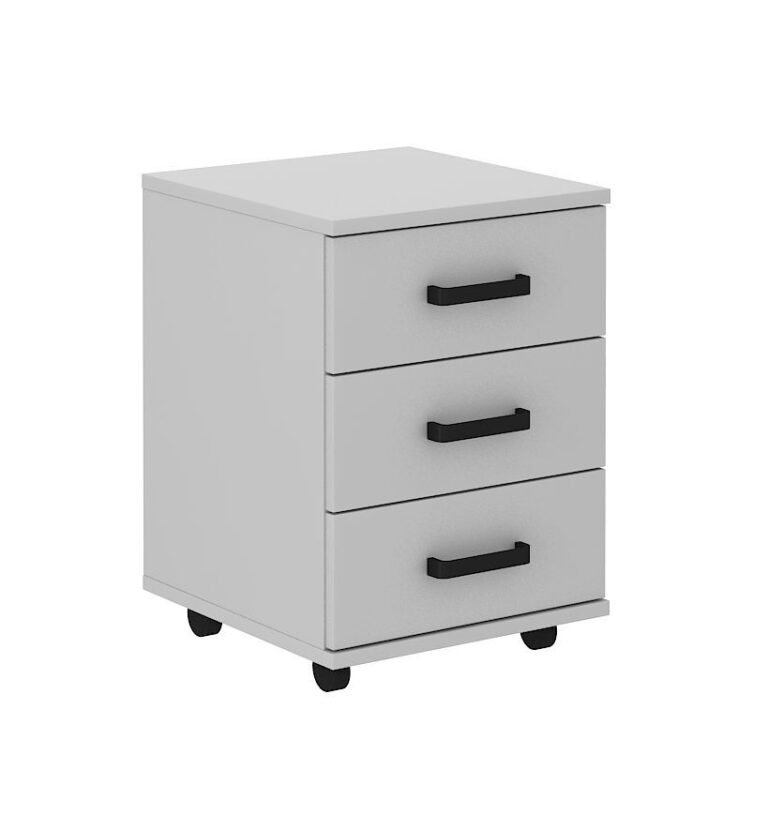 Kontenerek z szufladami Malta 201 3S- Jasny szary - Lempert