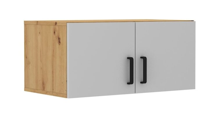 Nadstawka do szafy 2F Malta 112 - Dąb Artisan/Light Grey - Lempert