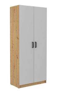 Szafa z półkami 2F Malta 107 - Dąb Artisan/Light Grey - Lempert