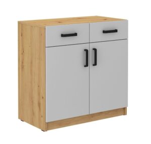 Komoda Malta 105 2F 2S - Dąb Artisan/Light Grey - Lempert