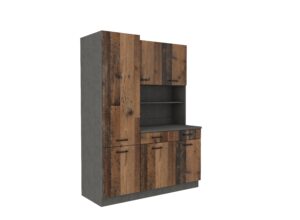 Meble Kuchenne Maria Kredens ze Spiżarką i Blatem-Matera/Old Style-Lempert