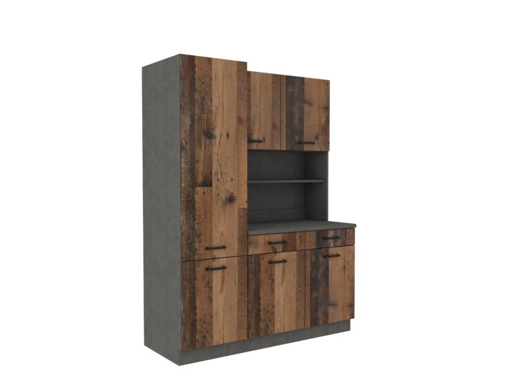 Meble Kuchenne Maria Kredens ze Spiżarką i Blatem-Matera/Old Style-Lempert