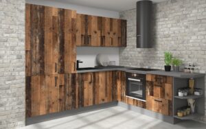 Meble Szafki Kuchenne Old Style Wood Zestaw Narożny + Blaty - Lempert