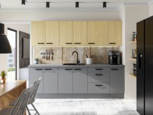 Meble Kuchenne Nessa/Scandi Zestaw 260 cm + Blat - Lempert