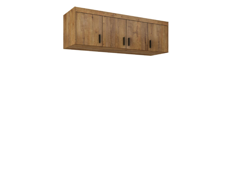 Nadstawka do szafy Elena 4D – Dąb Lefkas, Dąb Sonoma, Biała - Lempert