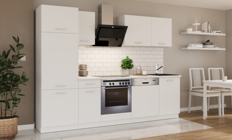 Meble Kuchenne Toni Segment - Zestaw Biały 270 cm + Blat - Lempert