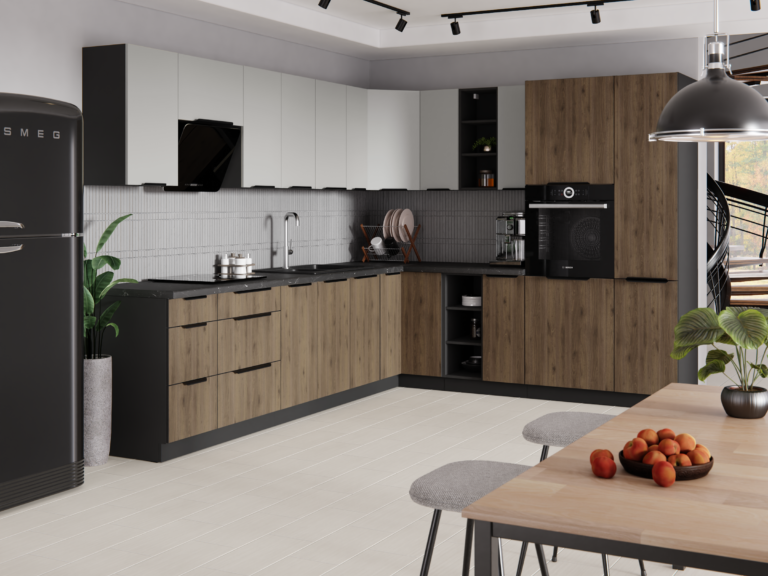 Meble Szafki Kuchenne Arona Kaszmir/Monza Orzech Okapi - Lempert