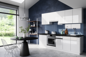 Meble Szafki Kuchenne Vella Biały Połysk 240 cm