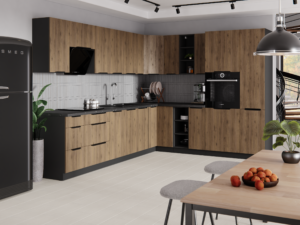 Meble Szafki Kuchenne Monza Orzech Okapi - Lempert